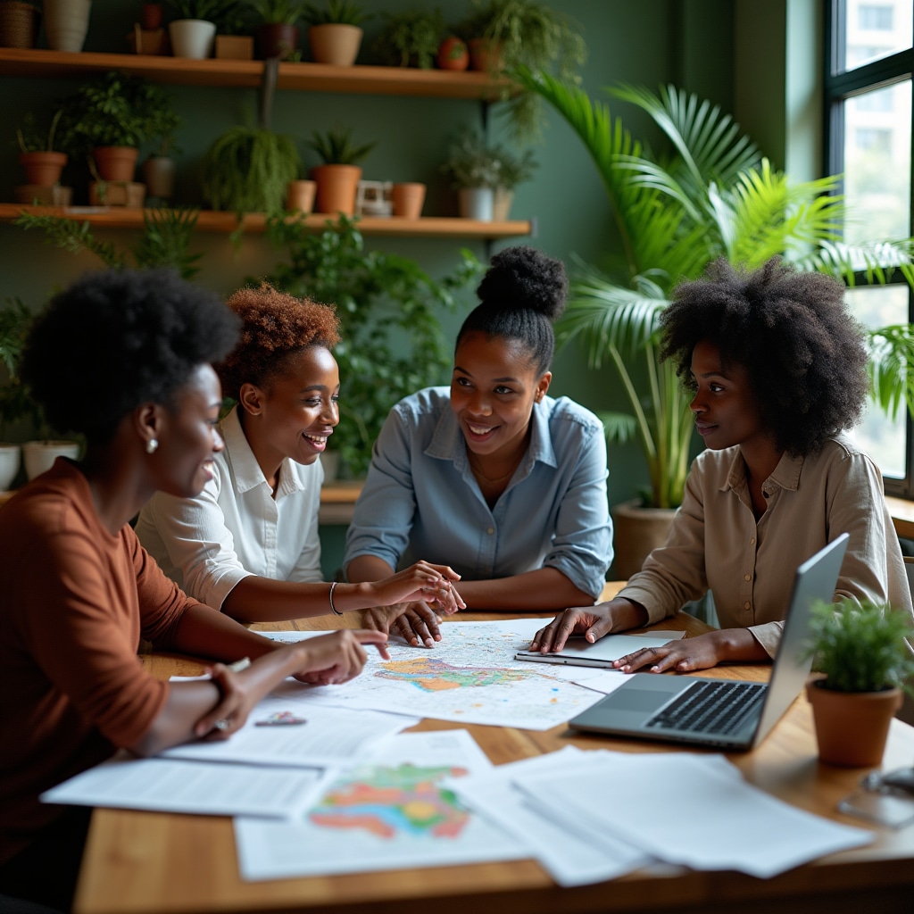 Research team planning customer survey methodology